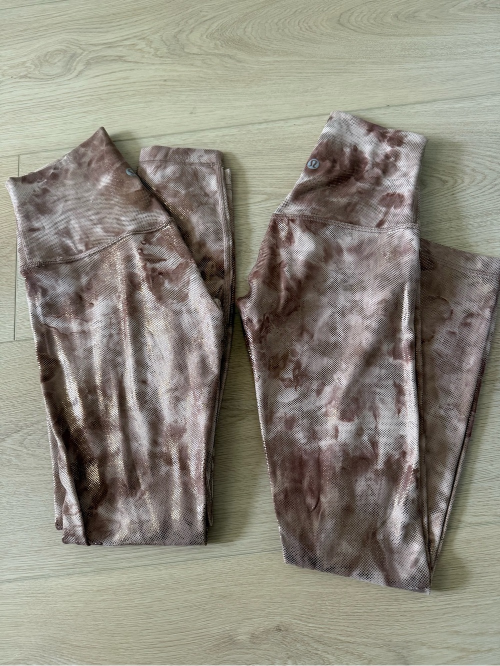 lululemon athletica Brown Tie-Dye Leggings SZ 0 & 2